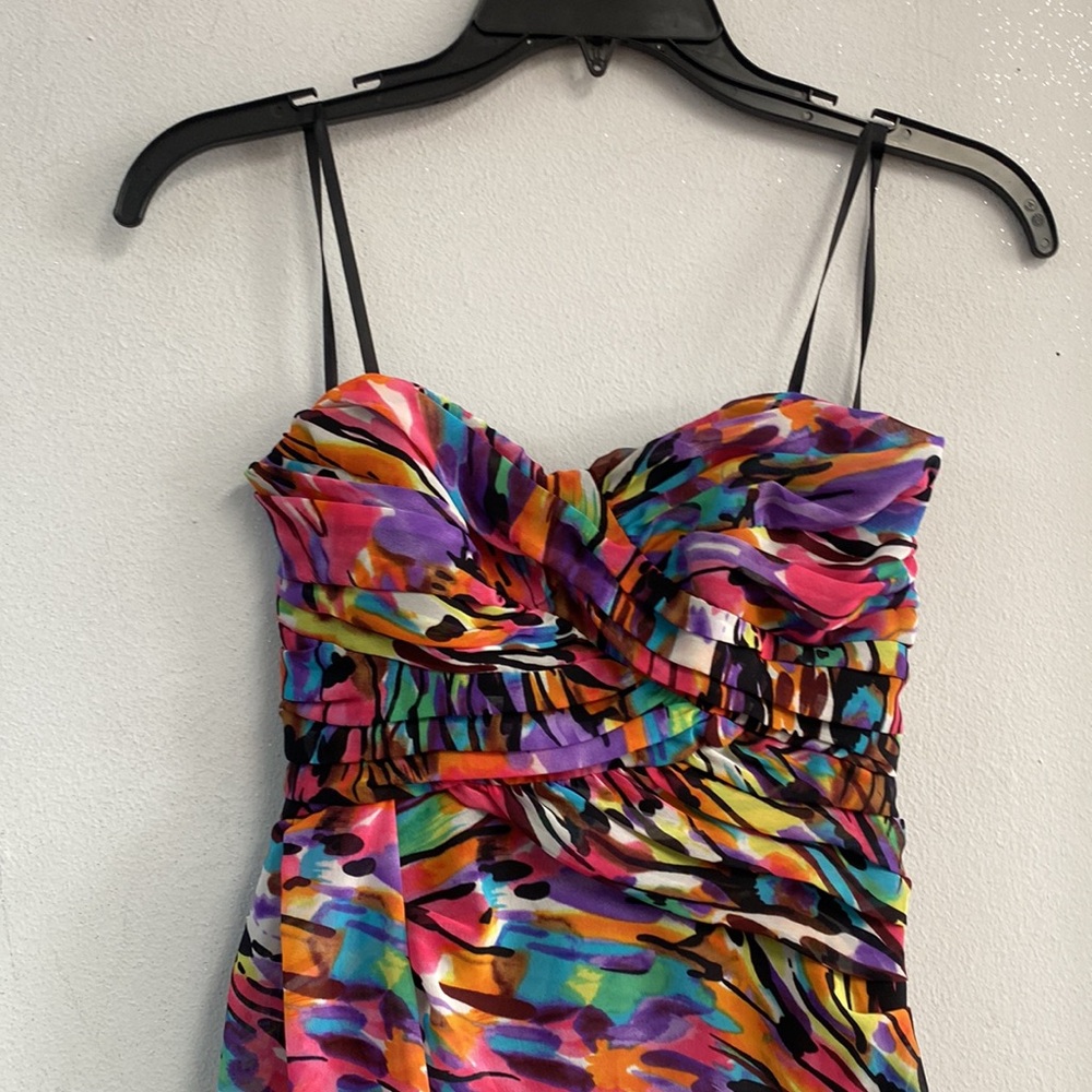 City Triangles Strapless Multi Colored Mini Dress - image 3